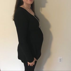 Liz Lange Long Sleeve Maternity Shirt